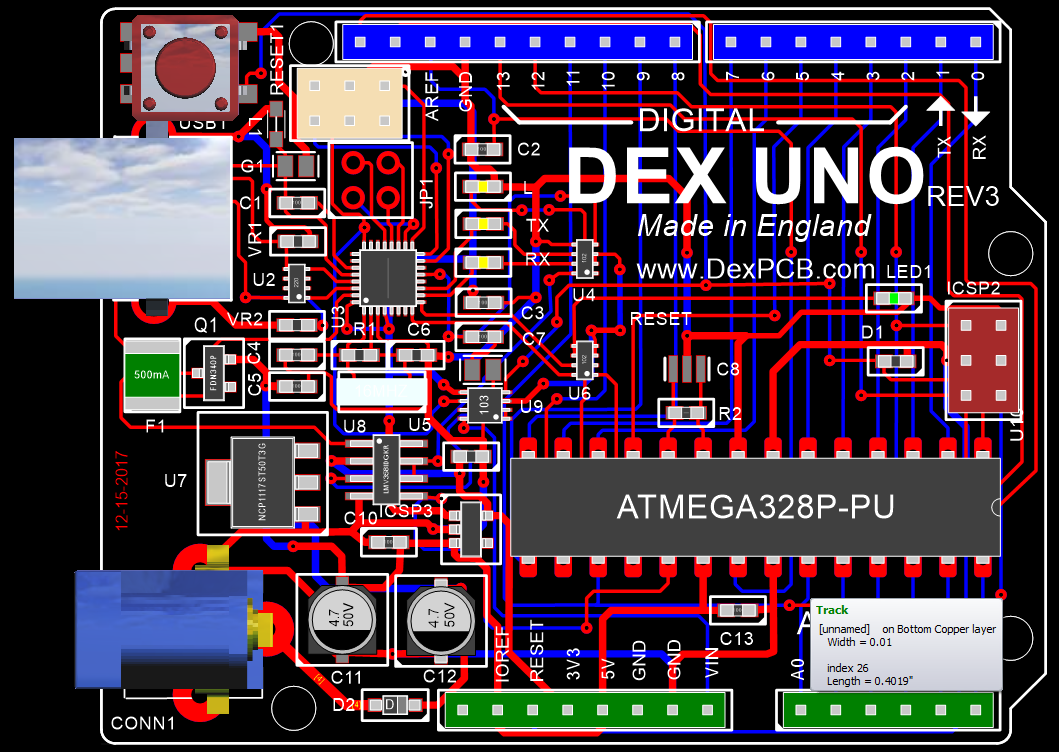 The AutoTRAX DEX UNO PCB