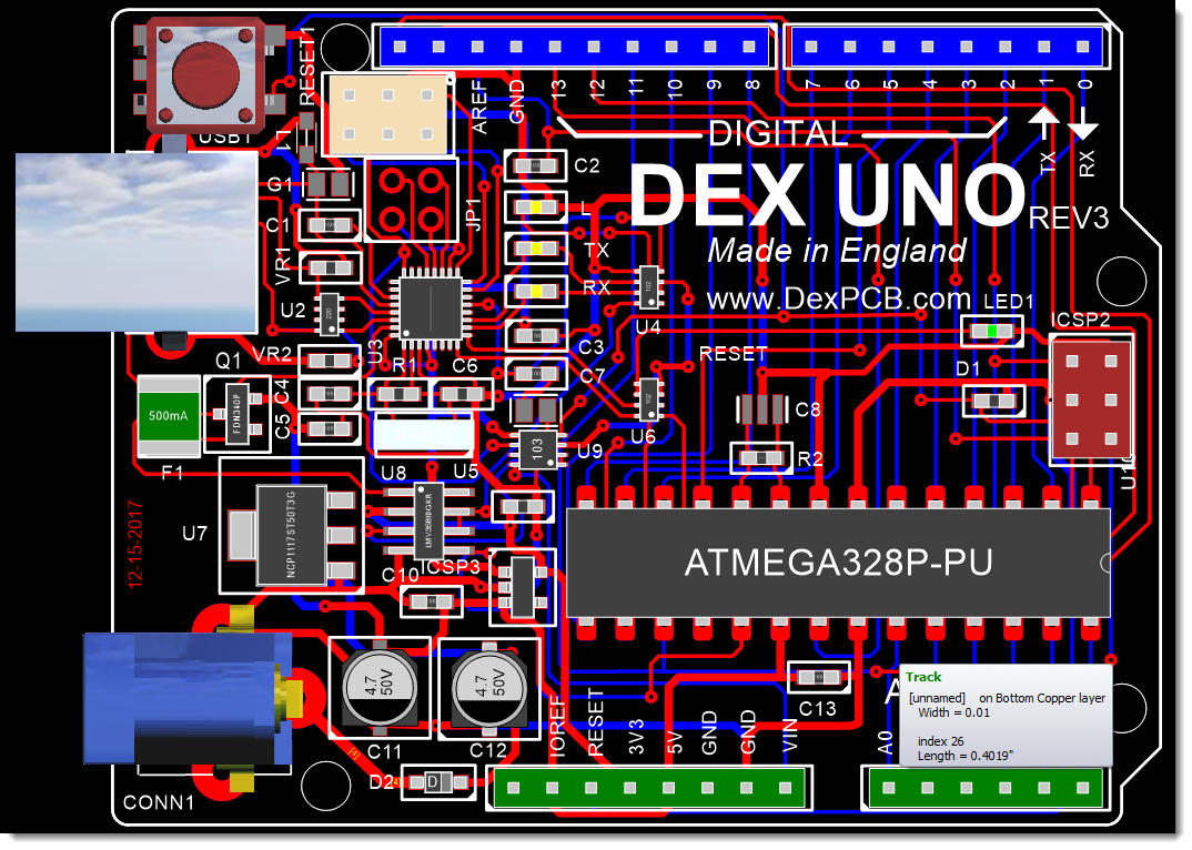 The AutoTRAX DEX UNO PCB