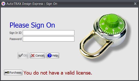 The Sign On Dialog Box