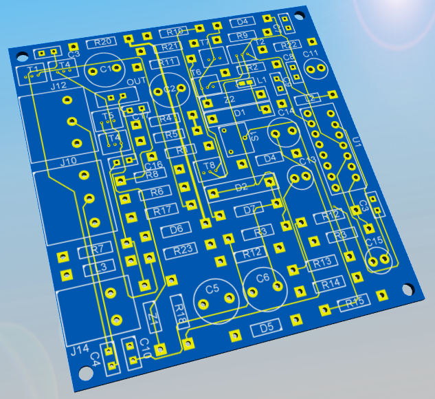 The 3D PCB without parts