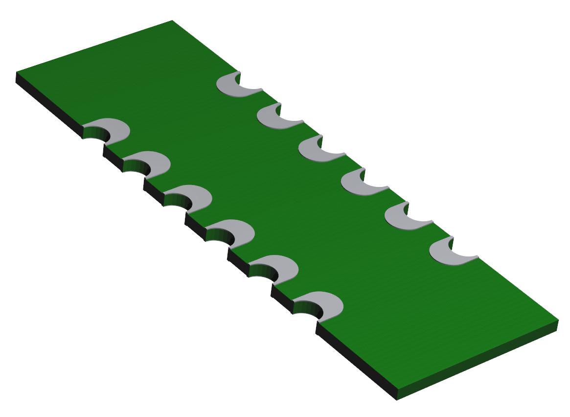 A Castellated PCB