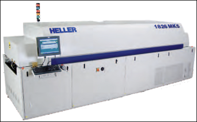 A convection industrial reflow oven