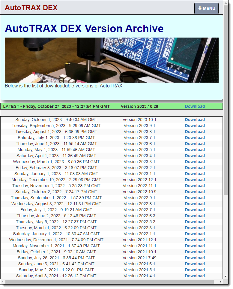 DEX Release Archive