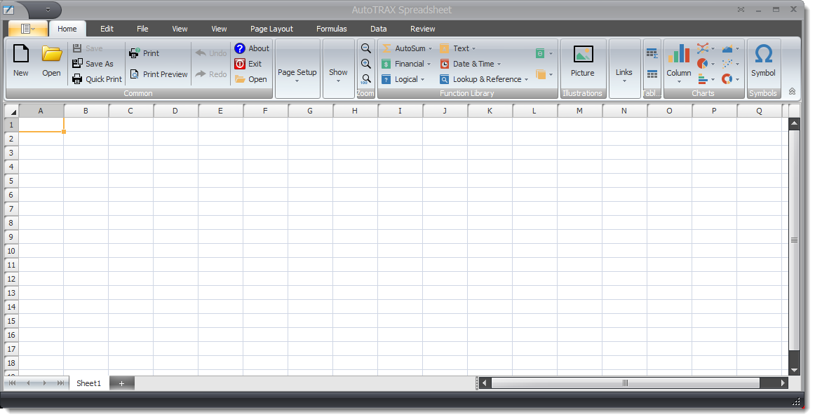 New Microsoft Compatible Spreadsheet Editor