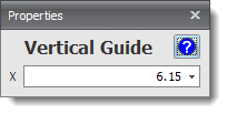 The Vertical Guide Properties Editor