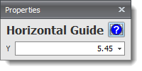 The Horizontal Guide Properties Editor