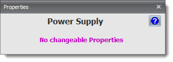 Power Supply Properties Editor