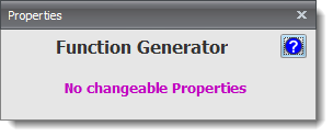 Function Generator Properties Editor