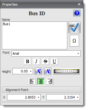 Bus ID Properties Editor