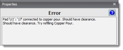 PCB Error Properties Editor