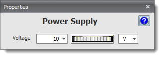 The Power Supply Properties Editor