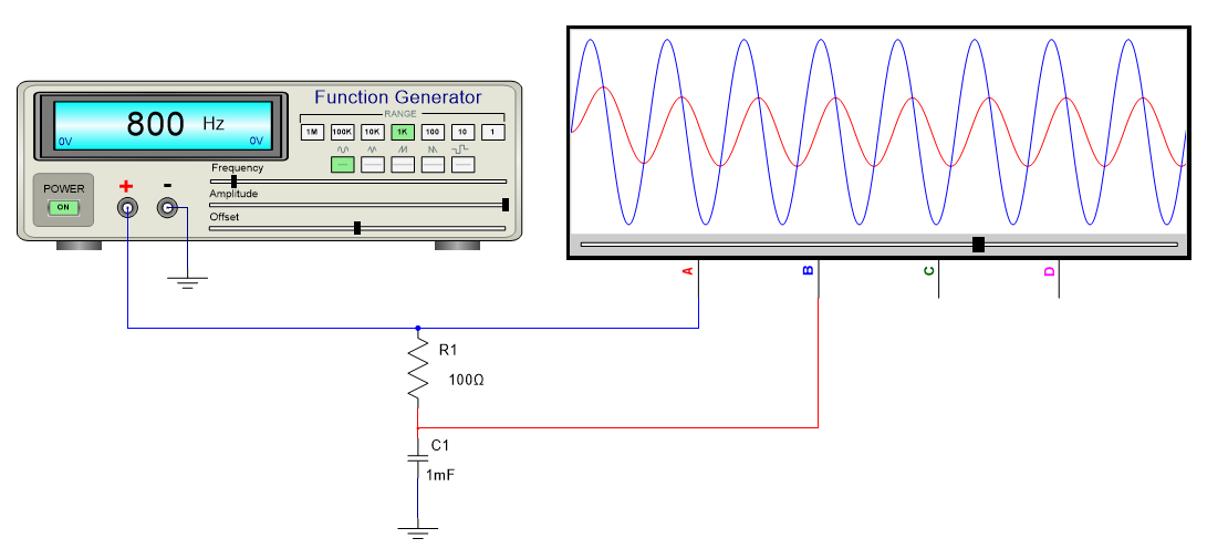 A Chart Connected to Two Wires and a Ground