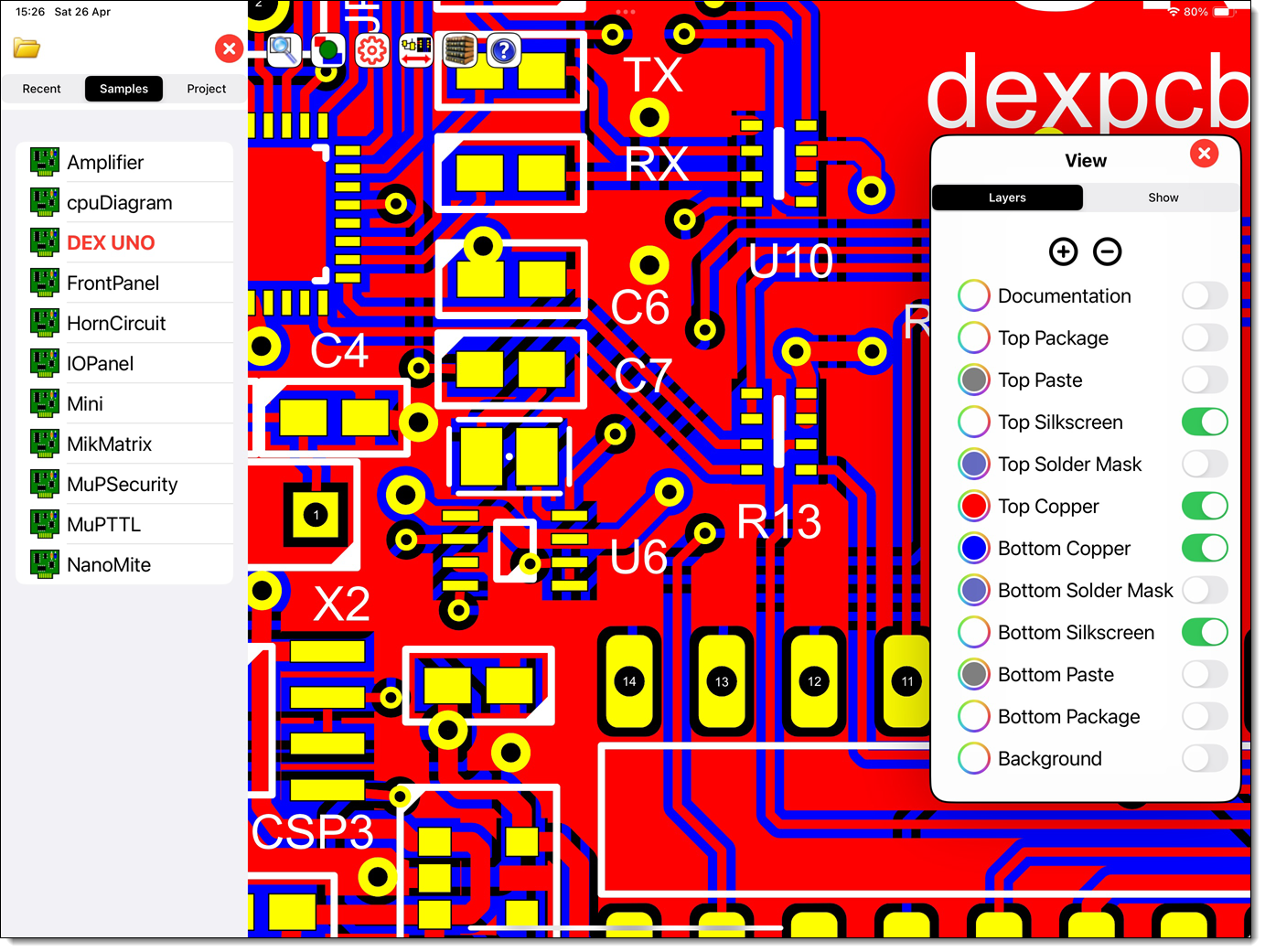 PCB with View Settings