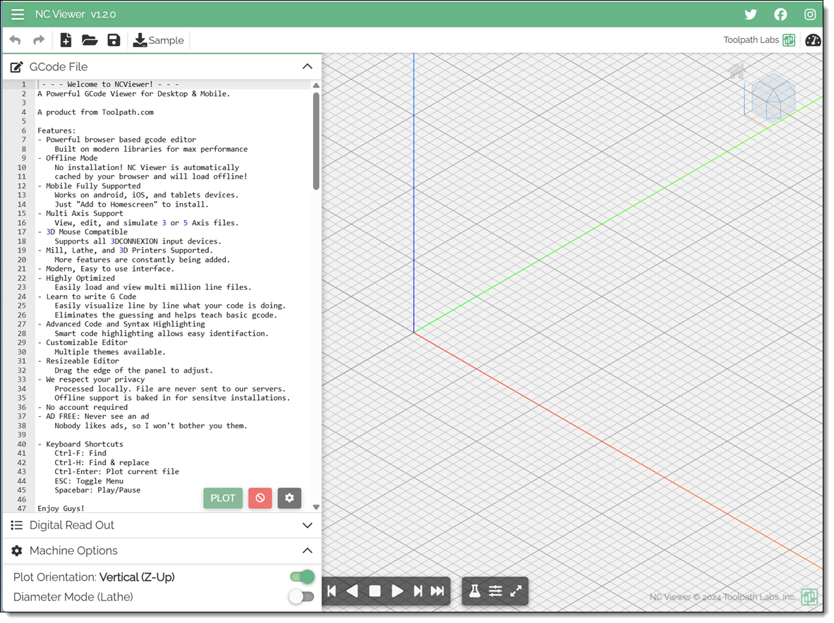 Online CNC Viewer
