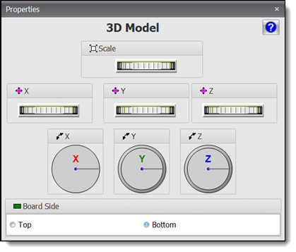 3D Model Properties Editor