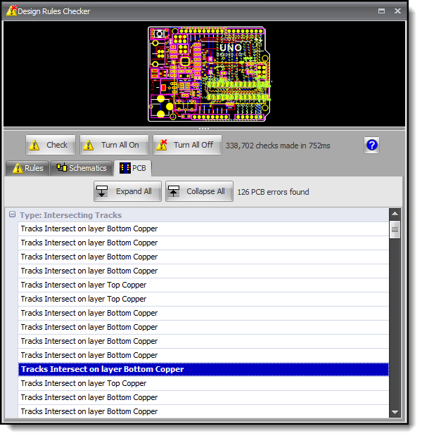 Improved DRC Errors Panel Improved DRC Errors Panel