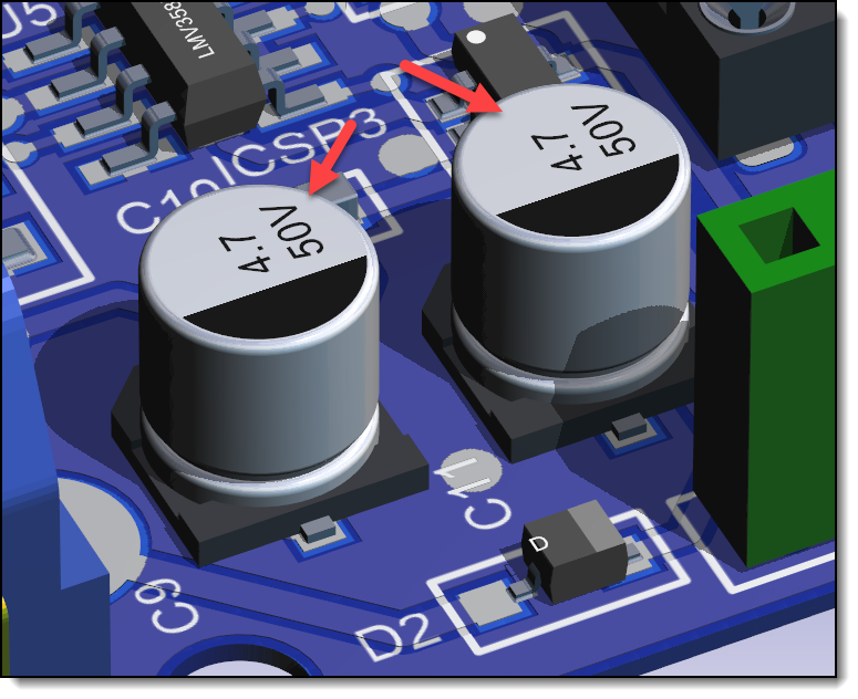 Panasonic Capacitors Now Display Values on the Top