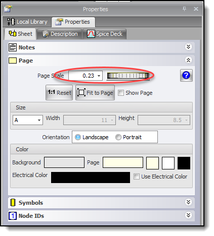 Page Scale Set to 0.23 to Enalrge Contents