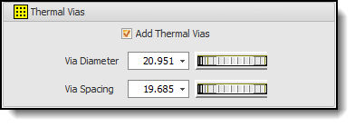 Adding Thermal Vias