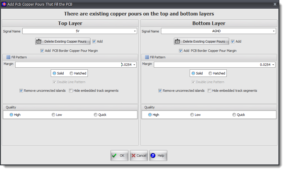 Adding Copper Pours Filling the PCB